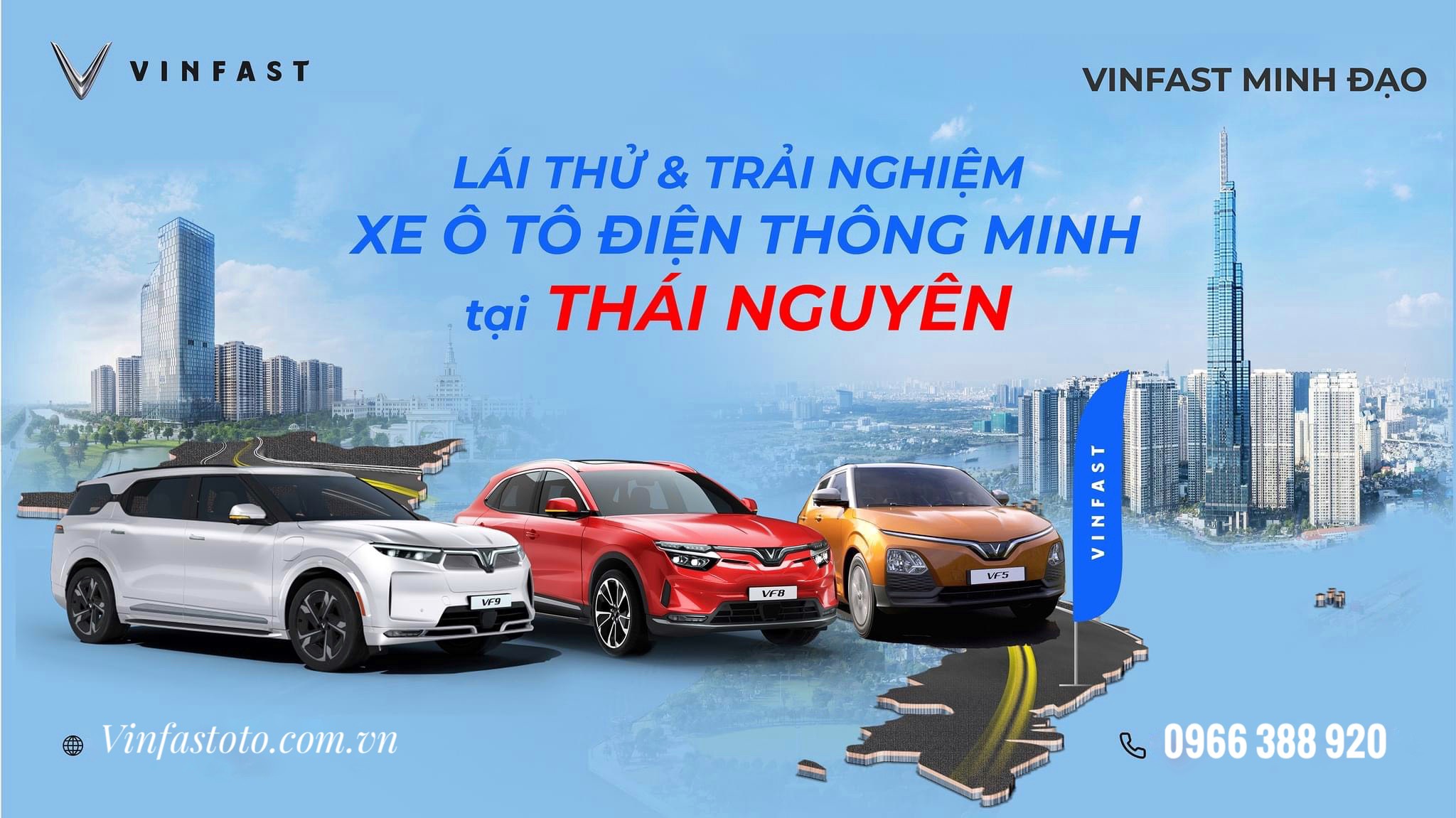 Chương trình lái thử ô tô điện Vinfast tại Thái Nguyên